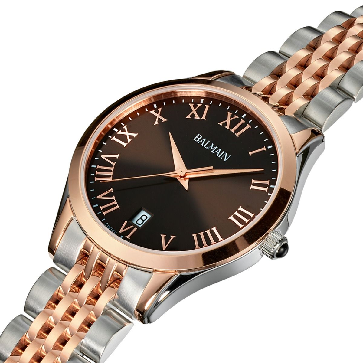 BALMAIN バルマン 腕時計 自動巻き スイス製 レディース 女性 ブラック Balmain Classic R Lady Brown Dial Women 34mm