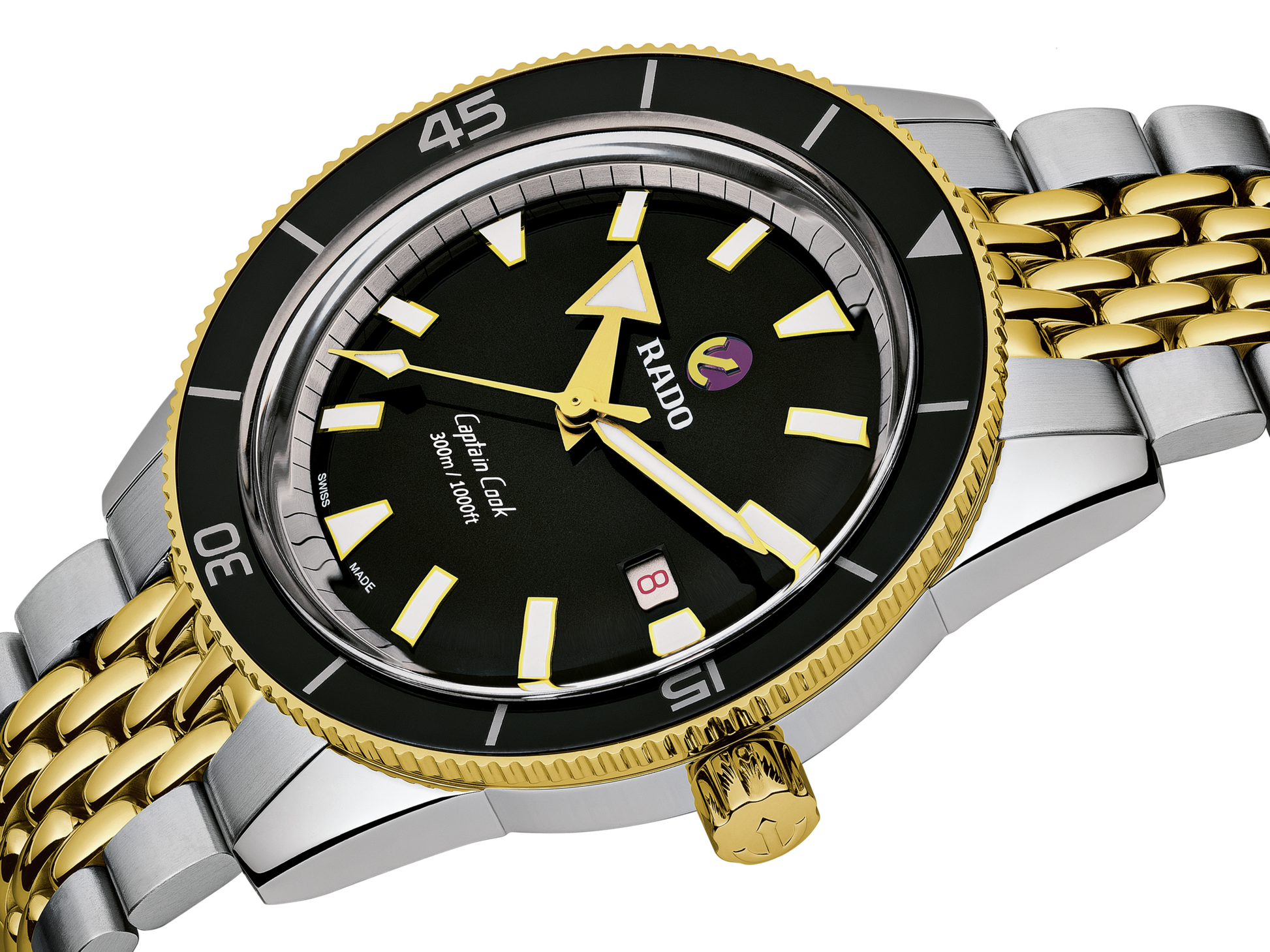 Captain Cook Automatic Silver & Gold