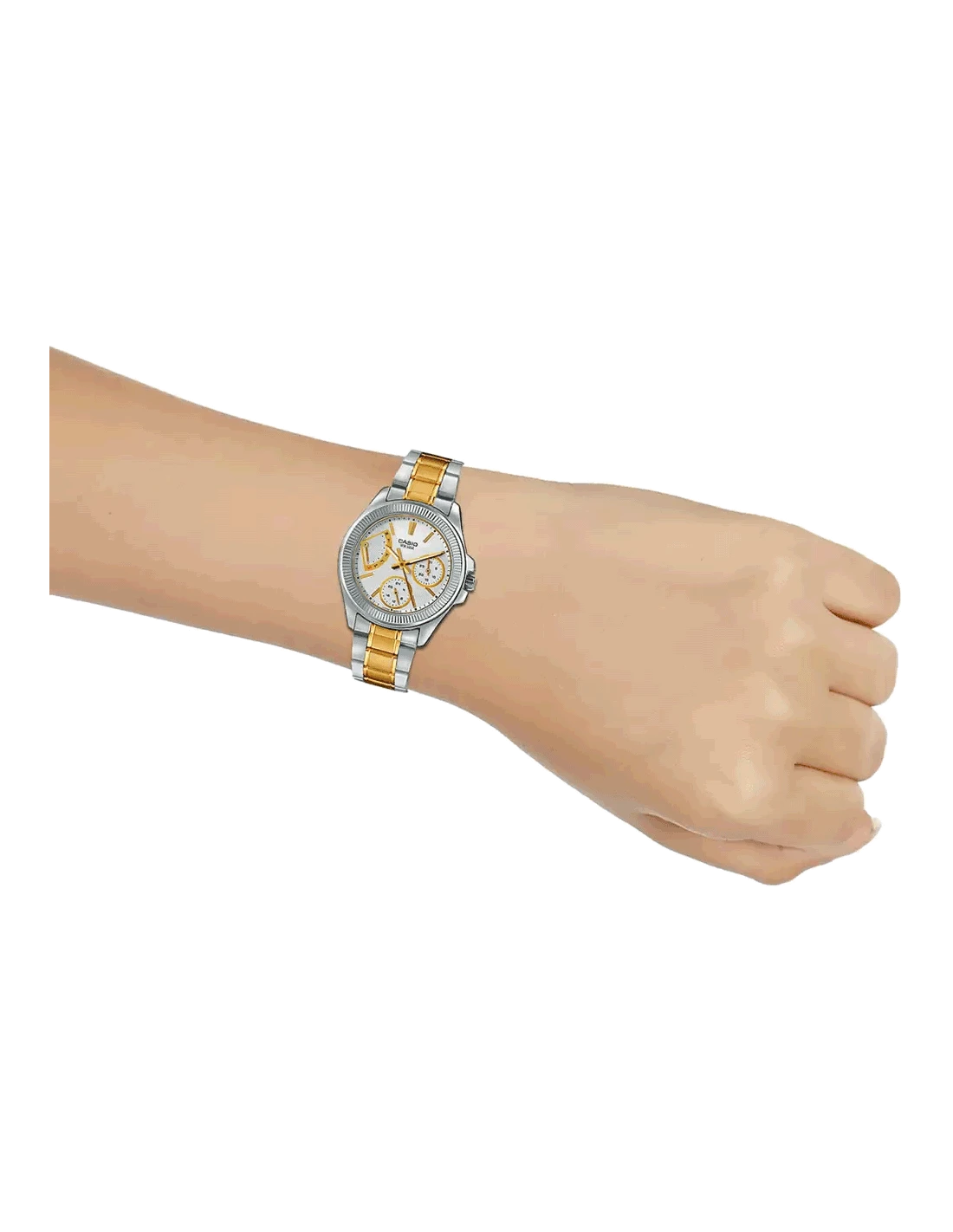 Enticer Ladies White Stainless Steel Strap