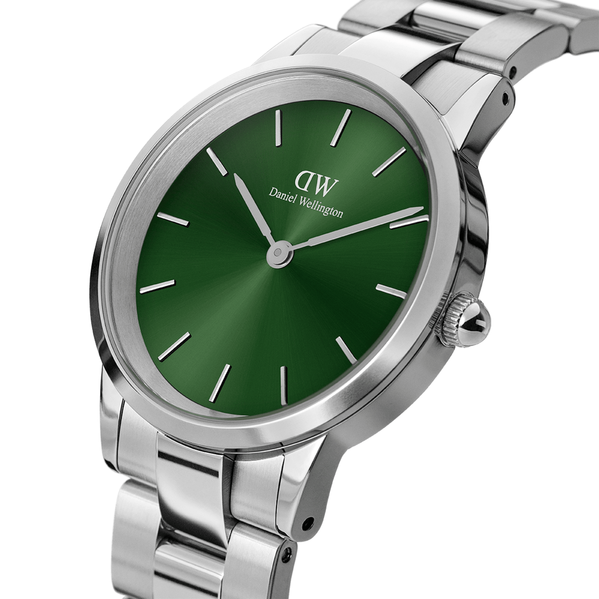 Iconic Link Emerald Green & Silver