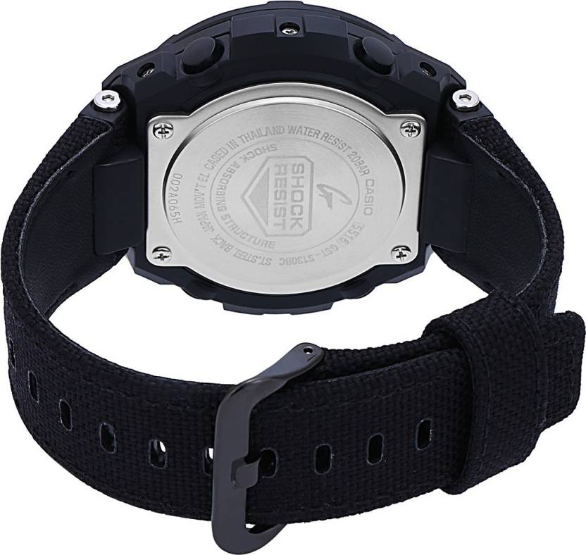 G-Shock Black Leather