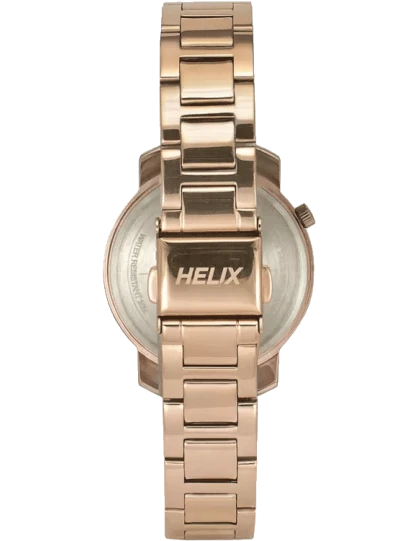 Helix Women Silver Dial Stainless Steel Strap