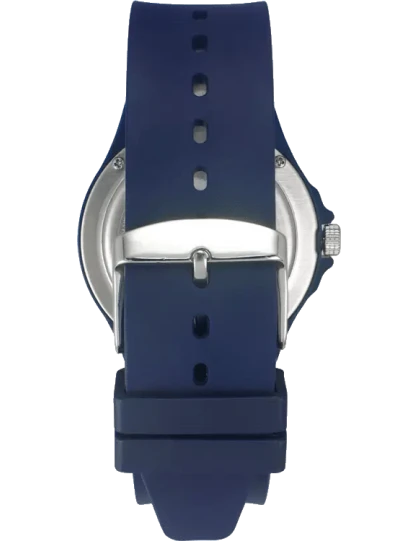 Helix Dark Blue Dial Leather Strap