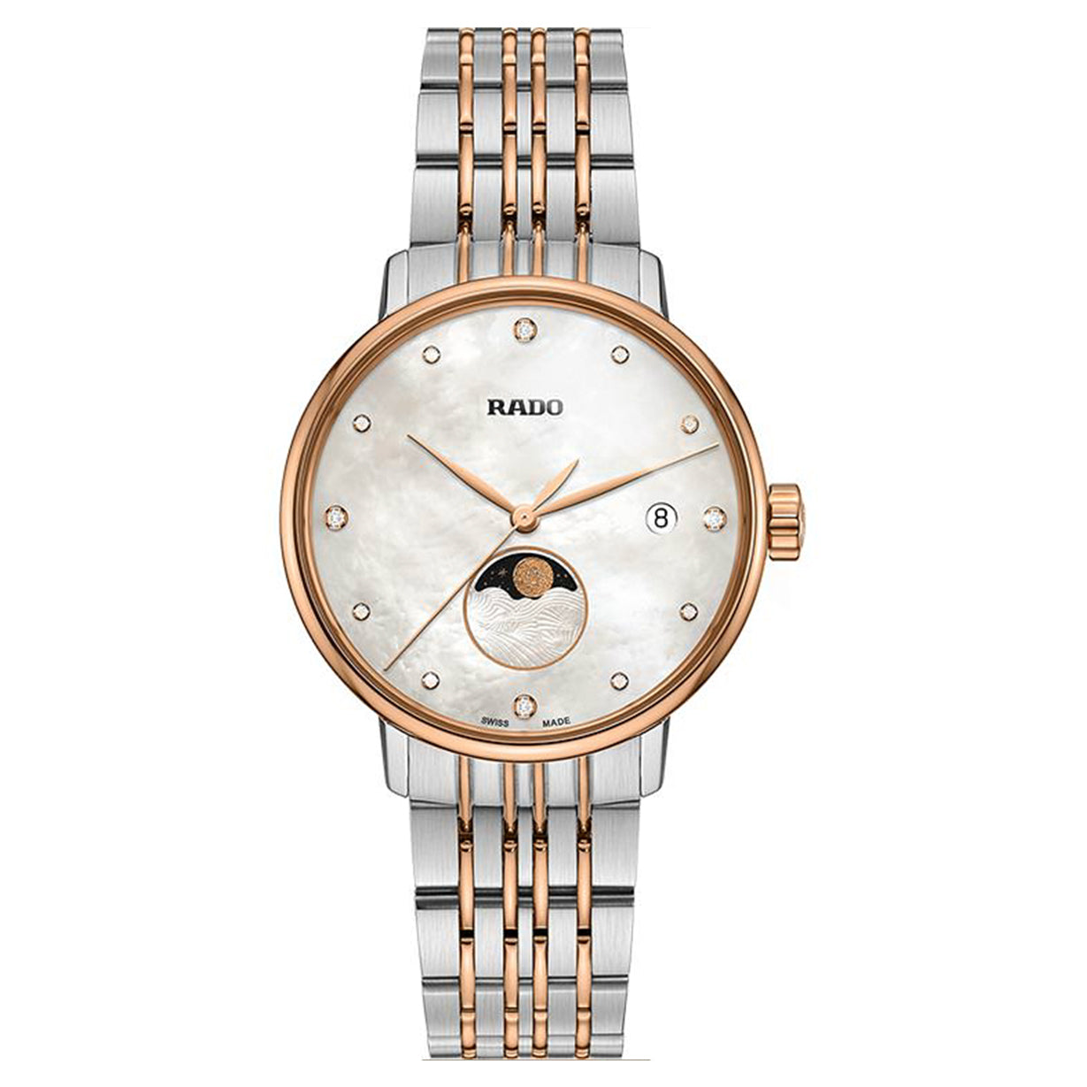 Rado Coupole White Mother-Of-Pearl Dial Women 34mm
