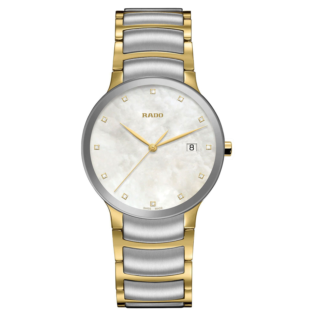 Rado Centrix White Mother-Of-Pearl Dial Unisex 38mm