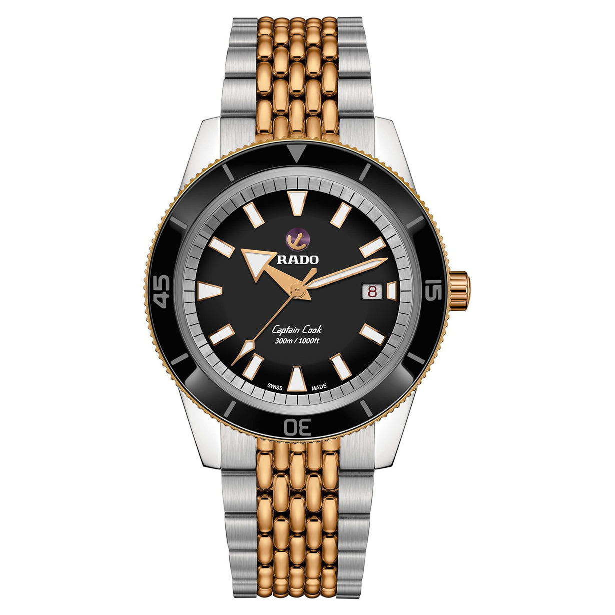 Captain Cook Automatic Silver & Rose Gold
