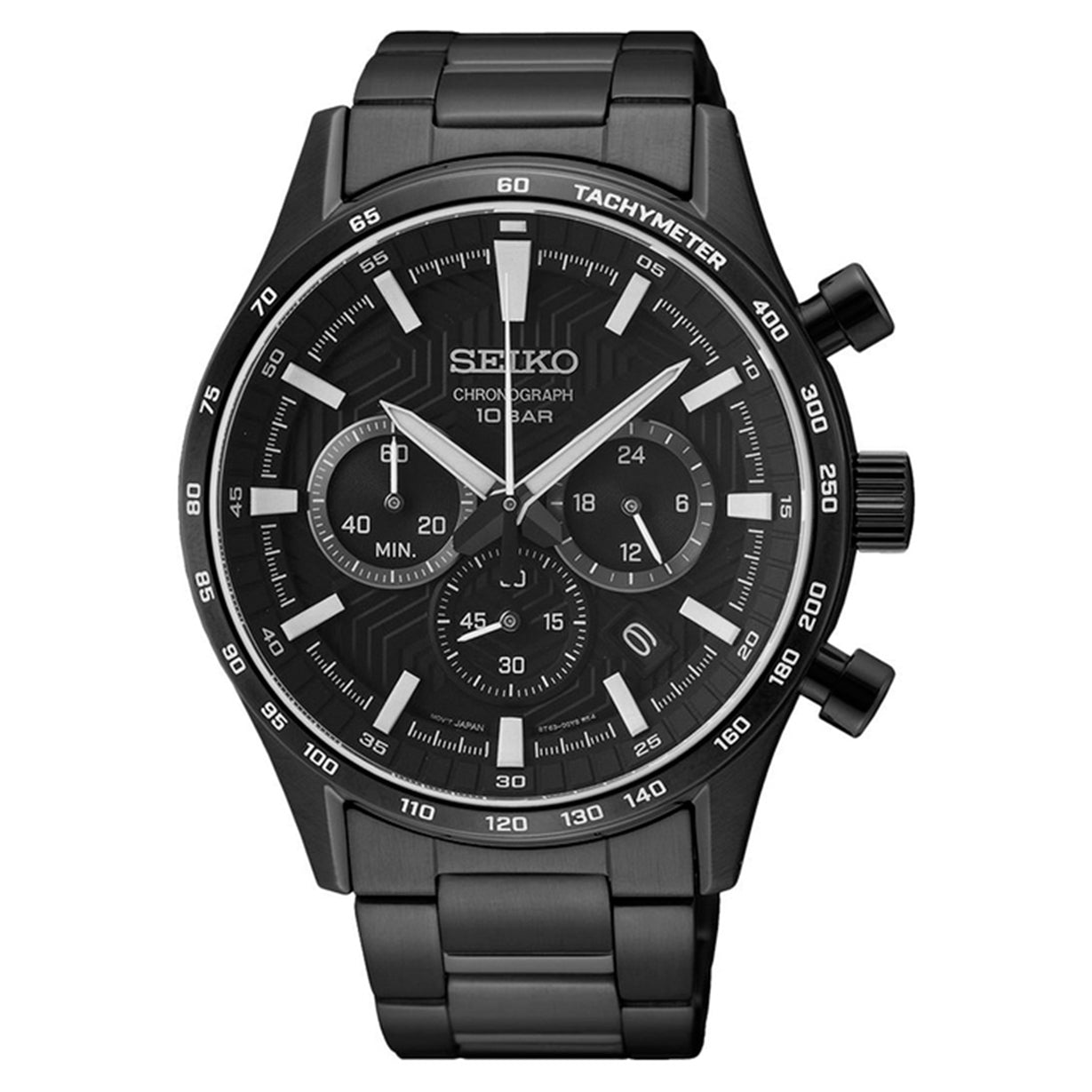 Seiko Dress Black Dial Men 43mm