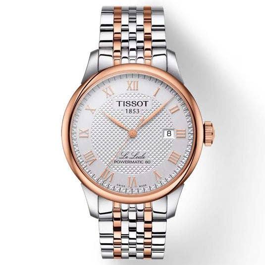 T-Classic Le Locle Powermatic 80 Rose Gold Stainless steel