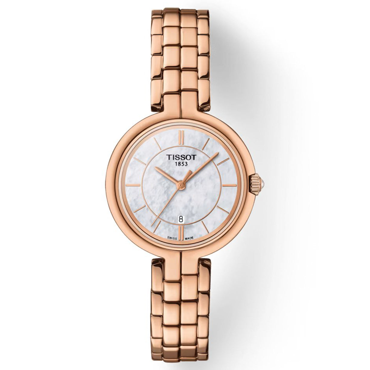 Tissot T-Lady White Mother-Of-Pearl Dial Women 30mm