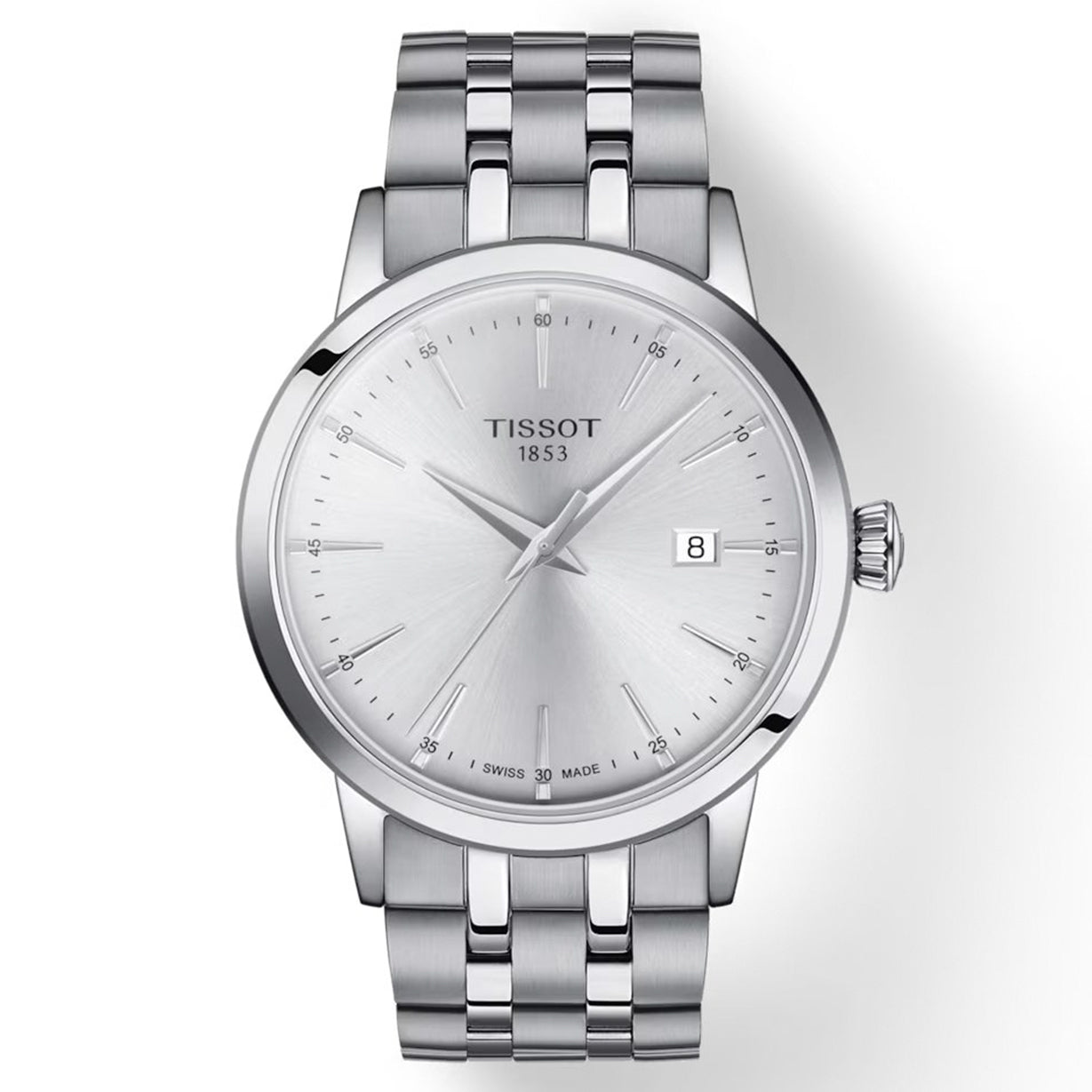 Tissot T-Classic Silver Dial Men 42mm